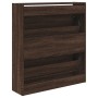 Zapatero de madera de ingeniería marrón roble 80x21x87,5 cm de , Zapateros y organizadores de calzado - Ref: Foro24-839923, P...