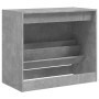 Betongraues Schuhregal aus Holzwerkstoff, 80 x 42 x 69 cm von , Schuhregale und Schuhorganisatoren - Ref: Foro24-840004, Prei...