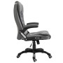 Silla de oficina de cuero sintético gris antracita de vidaXL, Sillas de oficina - Ref: Foro24-20233, Precio: 215,21 €, Descue...