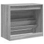 Sonoma graues Schuhregal aus Holzwerkstoff, 80 x 42 x 69 cm von , Schuhregale und Schuhorganisatoren - Ref: Foro24-840006, Pr...