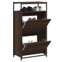 Oak brown engineered wood shoe rack 60x34x112 cm by , Shoe racks and shoe organizers - Ref: Foro24-840033, Price: 107,42 €, D...