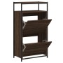 Oak brown engineered wood shoe rack 60x34x112 cm by , Shoe racks and shoe organizers - Ref: Foro24-840033, Price: 107,42 €, D...