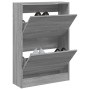 Sonoma graues Holzwerkstoff Zapatero 60x21x87,5 cm von , Schuhregale und Schuhorganisatoren - Ref: Foro24-839894, Preis: 71,2...