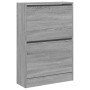 Sonoma graues Holzwerkstoff Zapatero 60x21x87,5 cm von , Schuhregale und Schuhorganisatoren - Ref: Foro24-839894, Preis: 71,2...