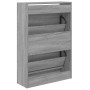 Sonoma graues Holzwerkstoff Zapatero 60x21x87,5 cm von , Schuhregale und Schuhorganisatoren - Ref: Foro24-839894, Preis: 71,2...