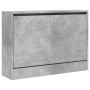 Engineered wood shoe cabinet in concrete gray, 80x21x57 cm by , Shoe racks and shoe organizers - Ref: Foro24-839913, Price: 6...