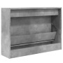 Engineered wood shoe cabinet in concrete gray, 80x21x57 cm by , Shoe racks and shoe organizers - Ref: Foro24-839913, Price: 6...