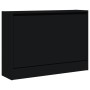 Zapatero de madera de ingeniería negro 80x21x57 cm de , Zapateros y organizadores de calzado - Ref: Foro24-839911, Precio: 61...