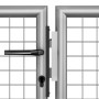 Silver galvanized steel garden gate 306x225 cm by vidaXL, garden gates - Ref: Foro24-144765, Price: 617,99 €, Discount: %