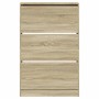 Zapatero de madera de ingeniería roble Sonoma 80x21x125,5 cm de , Zapateros y organizadores de calzado - Ref: Foro24-839926, ...