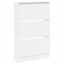 Engineered wood white shoe rack 80x21x125.5 cm by , Shoe racks and shoe organizers - Ref: Foro24-839924, Price: 123,36 €, Dis...