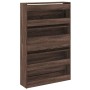 Zapatero de madera de ingeniería marrón roble 80x21x125,5 cm de , Zapateros y organizadores de calzado - Ref: Foro24-839930, ...