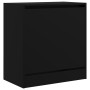 Engineered wood black shoerack 60x34x63.5 cm by , Shoe racks and shoe organizers - Ref: Foro24-839939, Price: 56,99 €, Discou...