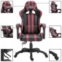 Silla de gaming de cuero sintético color vino tinto de vidaXL, Sillones para videojuegos - Ref: Foro24-20215, Precio: 151,58 ...