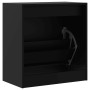 Engineered wood black shoerack 60x34x63.5 cm by , Shoe racks and shoe organizers - Ref: Foro24-839939, Price: 56,99 €, Discou...