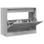 Engineered wood gray Sonoma shoerack 80x34x63 cm by , Shoe racks and shoe organizers - Ref: Foro24-839964, Price: 81,38 €, Di...