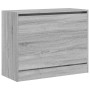 Zapatero de madera de ingeniería gris Sonoma 80x34x63 cm de , Zapateros y organizadores de calzado - Ref: Foro24-839964, Prec...