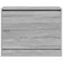 Zapatero de madera de ingeniería gris Sonoma 80x34x63 cm de , Zapateros y organizadores de calzado - Ref: Foro24-839964, Prec...