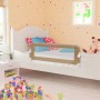 Barandilla de seguridad cama de niño poliéster taupe 120x42 cm de vidaXL, Barandillas de seguridad - Ref: Foro24-10174, Preci...