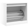 Engineered wood white shoerack 80x42x69 cm by , Shoe racks and shoe organizers - Ref: Foro24-840001, Price: 64,65 €, Discount: %