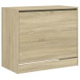 Engineered wood shoe rack in Sonoma oak, 80x42x69 cm. by , Shoe racks and shoe organizers - Ref: Foro24-840003, Price: 62,87 ...