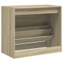 Engineered wood shoe rack in Sonoma oak, 80x42x69 cm. by , Shoe racks and shoe organizers - Ref: Foro24-840003, Price: 62,87 ...