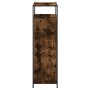 Smoked oak plywood shoe rack 75x34x112 cm by , Shoe racks and shoe organizers - Ref: Foro24-840036, Price: 108,11 €, Discount: %