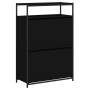 Zapatero de madera de ingeniería negro 75x34x112 cm de , Zapateros y organizadores de calzado - Ref: Foro24-840034, Precio: 1...