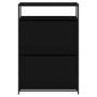 Zapatero de madera de ingeniería negro 75x34x112 cm de , Zapateros y organizadores de calzado - Ref: Foro24-840034, Precio: 1...