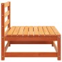 Gartensofas ohne Armlehnen 2 Einheiten braunes Holz 70x70x67 cm von , Modulare Sofas für den Außenbereich - Ref: Foro24-83792...