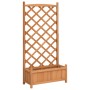 Solid Brown Fir Wood Trellis Planter by , Pots and planters - Ref: Foro24-365488, Price: 79,65 €, Discount: %