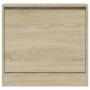 Zapatero de madera de ingeniería roble Sonoma 60x21x57 cm de , Zapateros y organizadores de calzado - Ref: Foro24-839884, Pre...