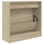 Zapatero de madera de ingeniería roble Sonoma 60x21x57 cm de , Zapateros y organizadores de calzado - Ref: Foro24-839884, Pre...