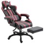 Gaming chair with footrest in red wine-colored synthetic leather by vidaXL, Gaming chairs - Ref: Foro24-20223, Price: 207,99 ...