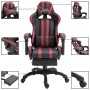 Gaming-Stuhl mit Fußstütze aus weinrotem Kunstleder von vidaXL, Gaming-Stühle - Ref: Foro24-20223, Preis: 207,85 €, Rabatt: %