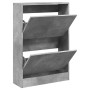 Zapatero de madera de ingeniería gris hormigón 60x21x87,5 cm de , Zapateros y organizadores de calzado - Ref: Foro24-839892, ...