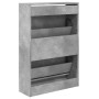 Zapatero de madera de ingeniería gris hormigón 60x21x87,5 cm de , Zapateros y organizadores de calzado - Ref: Foro24-839892, ...