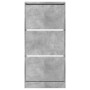 Concrete gray engineered wood shoe rack 60x21x125.5 cm by , Shoe racks and shoe organizers - Ref: Foro24-839899, Price: 99,40...