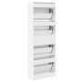 White engineered wood shoe rack 60x21x163.5 cm by , Shoe racks and shoe organizers - Ref: Foro24-839903, Price: 125,51 €, Dis...