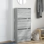 Zapatero de madera de ingeniería gris Sonoma 60x21x125,5 cm de , Zapateros y organizadores de calzado - Ref: Foro24-839901, P...