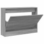 Zapatero de madera de ingeniería gris Sonoma 80x21x57 cm de , Zapateros y organizadores de calzado - Ref: Foro24-839915, Prec...