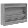 Zapatero de madera de ingeniería gris Sonoma 80x21x57 cm de , Zapateros y organizadores de calzado - Ref: Foro24-839915, Prec...