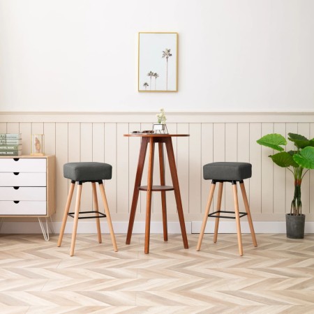 Kitchen stools 2 units dark gray fabric by vidaXL, Kitchen stools - Ref: Foro24-249565, Price: 93,99 €, Discount: %