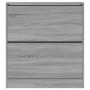 Schuhregal aus technischem Holz in Sonoma-Grau, 80 x 21 x 87,5 cm von , Schuhregale und Schuhorganisatoren - Ref: Foro24-8399...