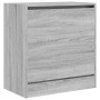 Schuhregal aus technischem Holz in Sonoma-Grau, 60 x 34 x 63,5 cm von , Schuhregale und Schuhorganisatoren - Ref: Foro24-8399...