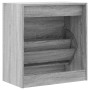 Schuhregal aus technischem Holz in Sonoma-Grau, 60 x 34 x 63,5 cm von , Schuhregale und Schuhorganisatoren - Ref: Foro24-8399...