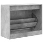 Betongraues Schuhregal aus Holzwerkstoff, 80 x 34 x 63 cm von , Schuhregale und Schuhorganisatoren - Ref: Foro24-839962, Prei...