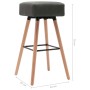 Kitchen stools 2 units dark gray fabric by vidaXL, Kitchen stools - Ref: Foro24-249565, Price: 93,99 €, Discount: %