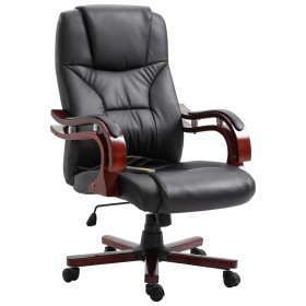 Black Faux Leather Office Chair by vidaXL, Office chairs - Ref: Foro24-20230, Price: 216,99 €, Discount: %