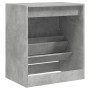 Mueble zapatero madera contrachapada gris hormigón 70x36x60 cm de , Zapateros y organizadores de calzado - Ref: Foro24-839983...